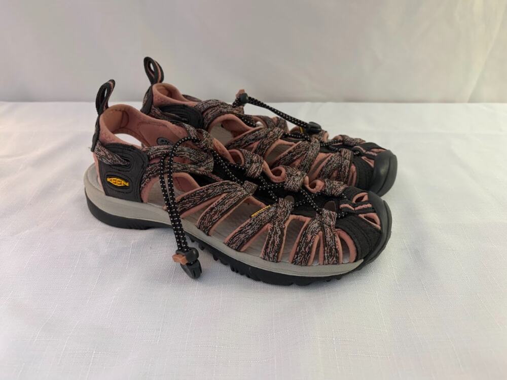 Women's Keen Waterproof Wisper Brown Pink Closed Toe Sandals SZ 7 NWOT